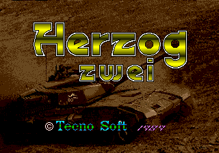Herzog Zwei (Japan) Title Screen